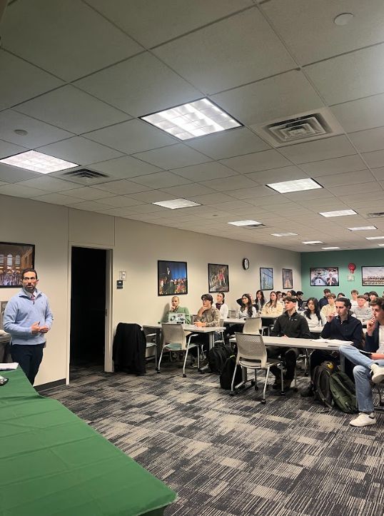 BRES members attending a guest speaker session